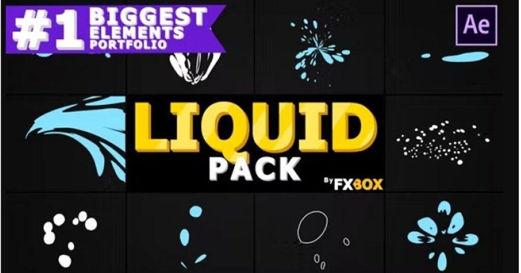 Abstract Liquid Elements | After Effects