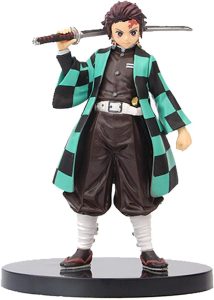 Topaty Tanjiro Figure 6.3 Inch Demon Slayer Figure Premium Kimetsu No Yaiba Action Figure Handmade Kamado Nezuko Figure Statue Anime Collection Figurine Doll Toys Gifts for Anime Fans