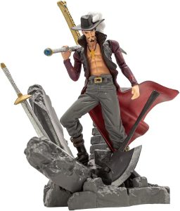 Captain Mihawk Mini Statue Action Figure One Anime Piece Collectible Desk Prop