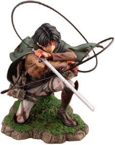 HINANFOH Boneco de Attack on Titan de 18 cm, Rival Ackerman, pacote Ver Levi PVC, boneco colecionável Rivaille