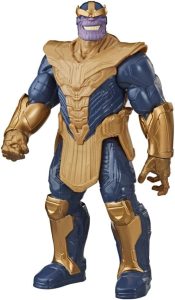 Avengers Marvel Titan Hero Series Blast Gear Deluxe Thanos Action Figure, Toy, inspirado byMarvel Comics, para crianças Aged 4 and Up, azul, 30 cm