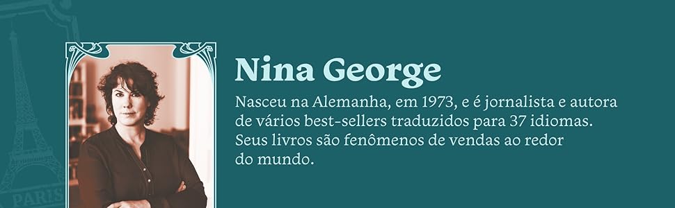 Nina George nasceu na Alemanha e é jornalista e autora de best-sellers traduzidos para 37 idiomas.