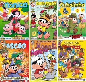 Kit Gibi Turma da Monica com 15 (Unidades) - Sem Repetições