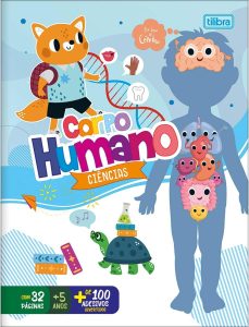 Tilibra - Cartilha de Atividades de Ciências - Corpo Humano Aprender, Brincar e Colorir 16 Folhas