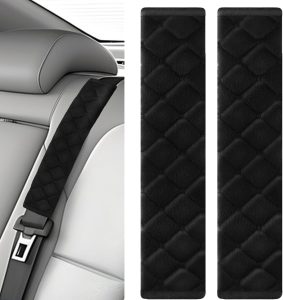 2 peças de estofamento de cinto de segurança de carro 10,6 pol (27 cm) capa de alça de ombro acessórios de carro interior, capas de alça de ombro macias protetor de cinto de segurança tornam o pescoço