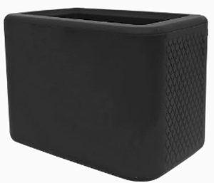 Suporte universal de fivela de cinto de segurança frontal e traseira, capa de fivela resistente ao calor e arranhões de silicone preto, acessório de proteção para interior de carro