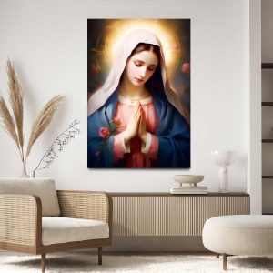Quadro Decorativo para Sala Quarto Hall 40x60 Nossa Senhora Religioso