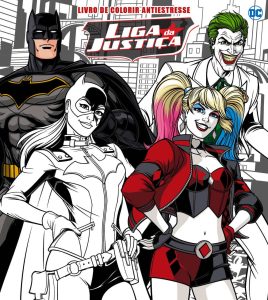 Liga da Justiça Livro para Colorir Antiestresse
