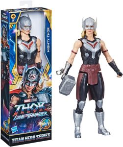 Boneco Marvel Avengers Titan Hero Series Mighty, Figura de 30 cm e Acessórios - Thor - F4136 - Hasbro, multicolorido