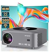 BETTDOW Projetor 4k 8k Hd 1080p 13000 Lm Compatível Completo De Android/IOS, Smart Projetores Ret...