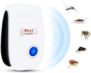 Repelente Ultrassônico Eletrônico Espanta Mosquitos Insetos Ratos Baratas Aranhas Formiga Moscas Seguro para Crianças Bebes Pets Humanos e Plantas Aparelho Elétrico