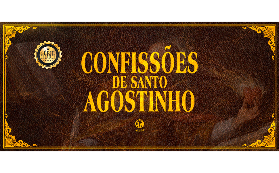 livro edição de luxo confissões de santo agostinho