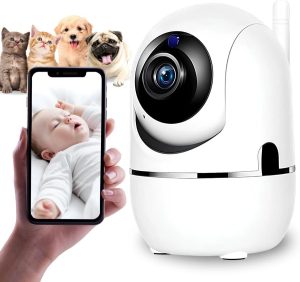 Babá Eletrônica Wifi Câmera Sem Fio Visão Noturna Microfone
