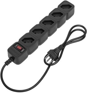 Protetor Eletrônico Filtro de Linha com 5 tomadas EPE 205 Preto Intelbras