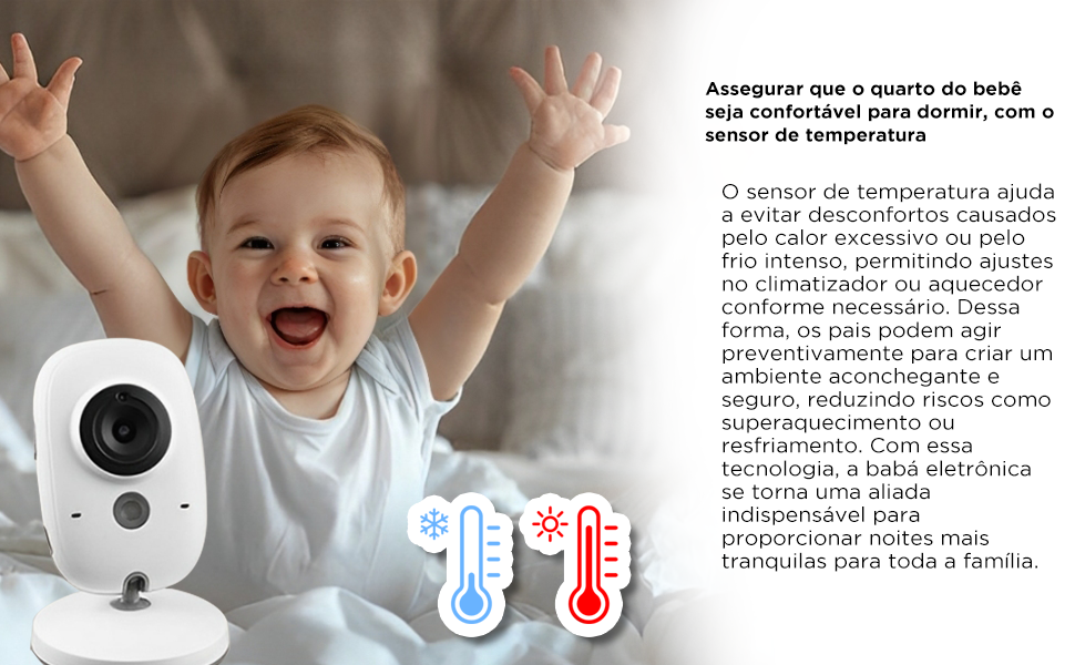 Baba Eletronica; Camera para Bebes; Monitor de Segurança