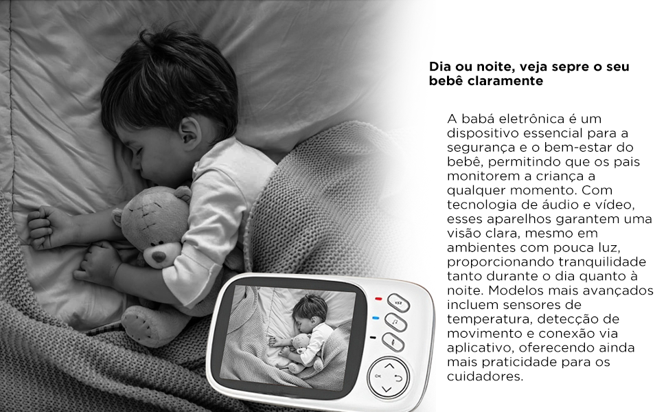 Baba Eletronica; Camera para Bebes; Monitor de Segurança