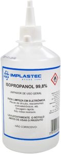 Álcool Isopropílico 99% 110ml para Limpeza de Eletrônicos, Placas e Componentes, Evaporação Rápida, Alta Pureza, Ideal para Manutenção Técnica e Limpeza de Dispositivos Sensíveis