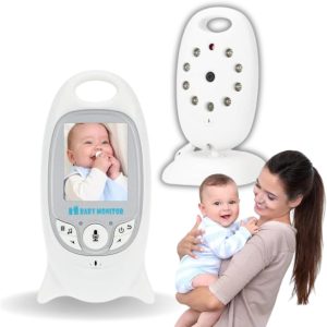ClickBaby Baba Eletronica Monitor de Câmera de Vídeo com Visão Noturna Vídeo colorido tela LCD 2.0" Áudio bidirecional Sem Fio Digital Bateria de Longa Duração monitor de bebês CLICK FACIL