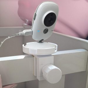 Suporte para babá eletrônica de berço - largura ajustável