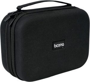 BOLSA ORGANIZADOR ELETRÔNICO MODELO RÍGIDO, BOLSA ORGANIZADORA CAMADA DUPLA DE ACESSÓRIOS PARA VIAGEM, CABOS CARTÕES MEMÓRIA CARREGADORES (Preto)