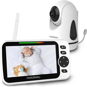 Babá Eletrônica Monitor Bebê Tela 5 pol. Branco
