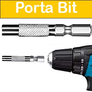 Adaptador Porta Bit / Broca Para Parafusadeira e Furadeira Universal