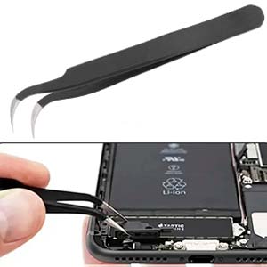 Pinca ESD, pinça anti estatica para eletronicos, tecnico de informatica, celular, notebook, pc