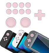 PlayVital capas de botão de silicone e conjunto de empunhadura de polegar para Nintendo Switch/OLED Joycon/Switch Lite, ...