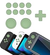 PlayVital capas de botão de silicone e conjunto de empunhadura de polegar para Nintendo Switch/OLED Joycon/Switch Lite, ...