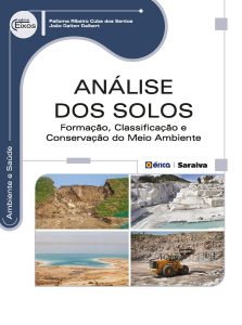 Análise dos Solos – Formação, Classificação e Conservação do Meio Ambiente