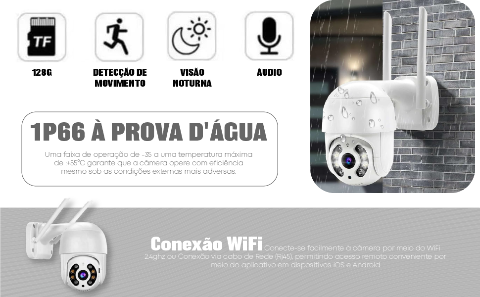Câmera De Segurança Wi-fi Externa