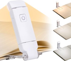 Luz de Leitura para Livro, Lanterna para Leitura de Livros, Adjustável Luminária Livro, Clipe Luminaria de Livro, Dobrar Luz para Leitura Livro, Mini Lanterna Leitura
