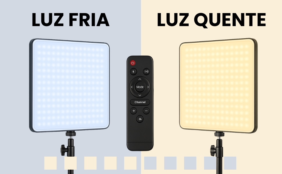 luz fria e luz quente