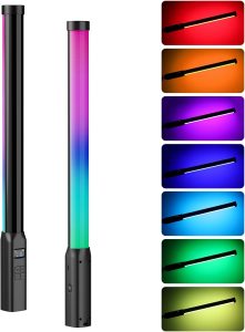 ULANZI Bastão De Luz Portátil Vl119, 360° Rgb Luz De Vídeo Led Para Fotografia, 2600Mah Tubo De Luz Recarregável Para Disparo De Vídeo, 2500-9000K Luz De Câmera Dimerizável Com LCD