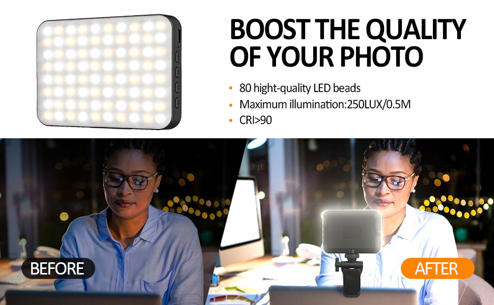 luz de telefone com clipe