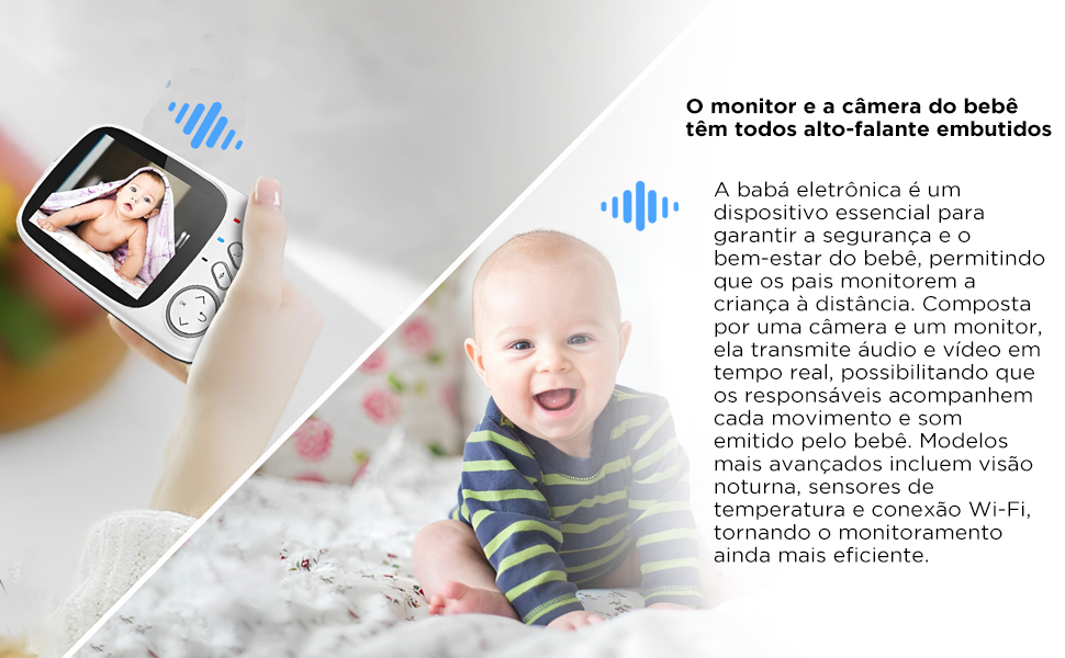 Baba Eletronica; Camera para Bebes; Monitor de Segurança