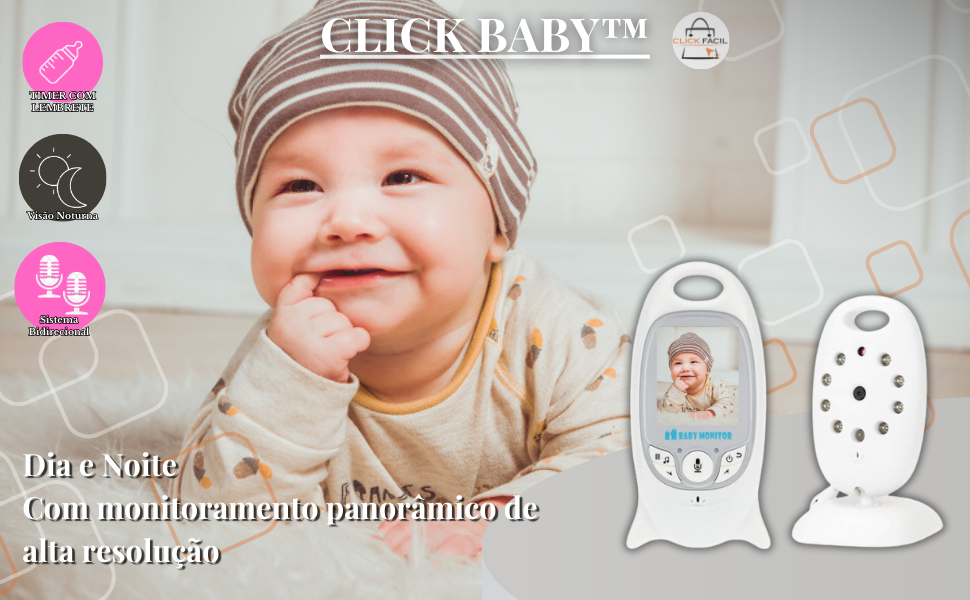 Babá Eletrônica Câmera Monitores de Câmara de Vídeo visão Noturna VOX
