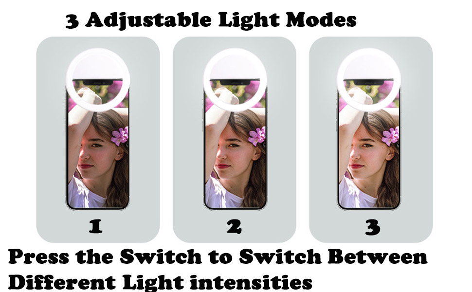 anel de luz de clipe para webcam de laptop