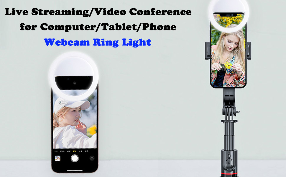 anel de luz de webcam