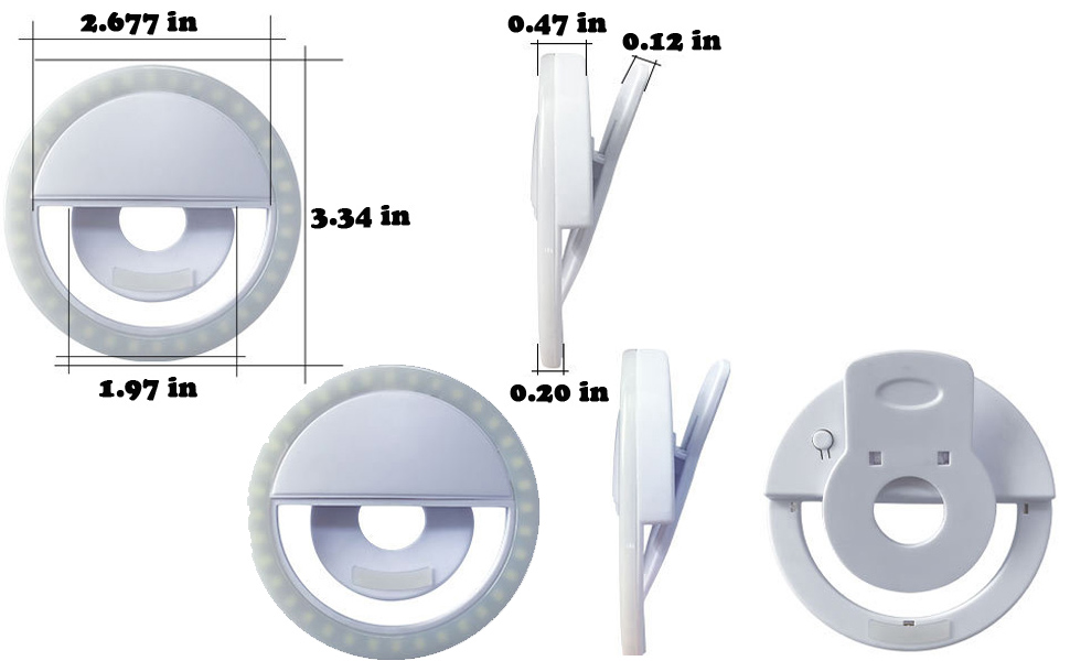 anel de luz para webcamera
