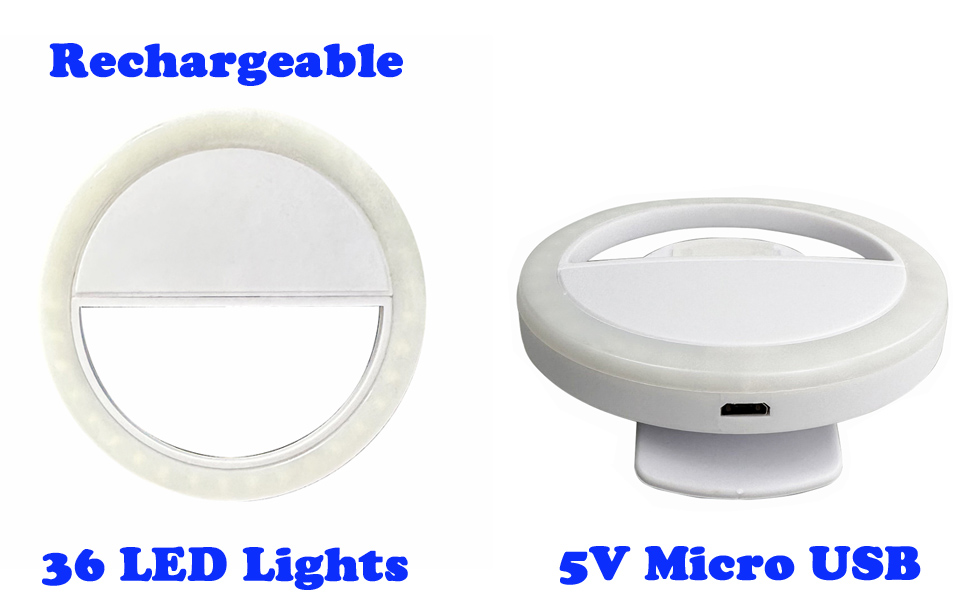 suporte de luz de webcam para transmissão ao vivo, anel de luz de selfie