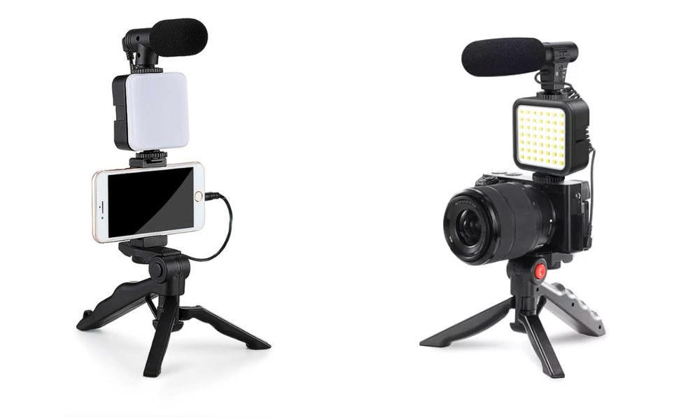 Tripé para Gravações; Kit Gravações; Kit Gravar Youtube; Gravar para Instagram; Qualidade Premium;