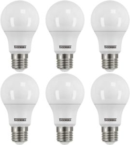 KIT 6 LÂMPADAS LED TKL 60 TASCHIBRA 9W 6500K