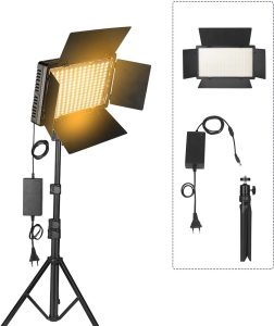 Generic U800 LED Iluminação Para Filmagem e Fotografia 120° para Tiktok, YouTube, Game e Vídeo ao Vivo 40W/50W Gravação de Vídeo Portátil Lâmpada de Painel