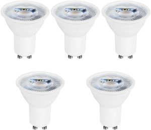 Kit 5 Lâmpadas Led Dicróica Mr16 Gu10 2700k 4,8w Bivolt