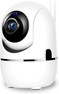 Câmera Smart Segurança Baba Eletrônica Ip WiFi Giratória Panorâmica Visão Noturna Microfone Antena Full HD Pet Vigilância Ambientes Internos e Externos Compatível Com SmartPhones PREMIUM