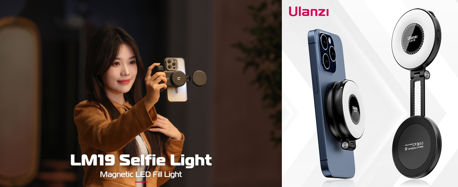Luz magnética para selfie ULANZI