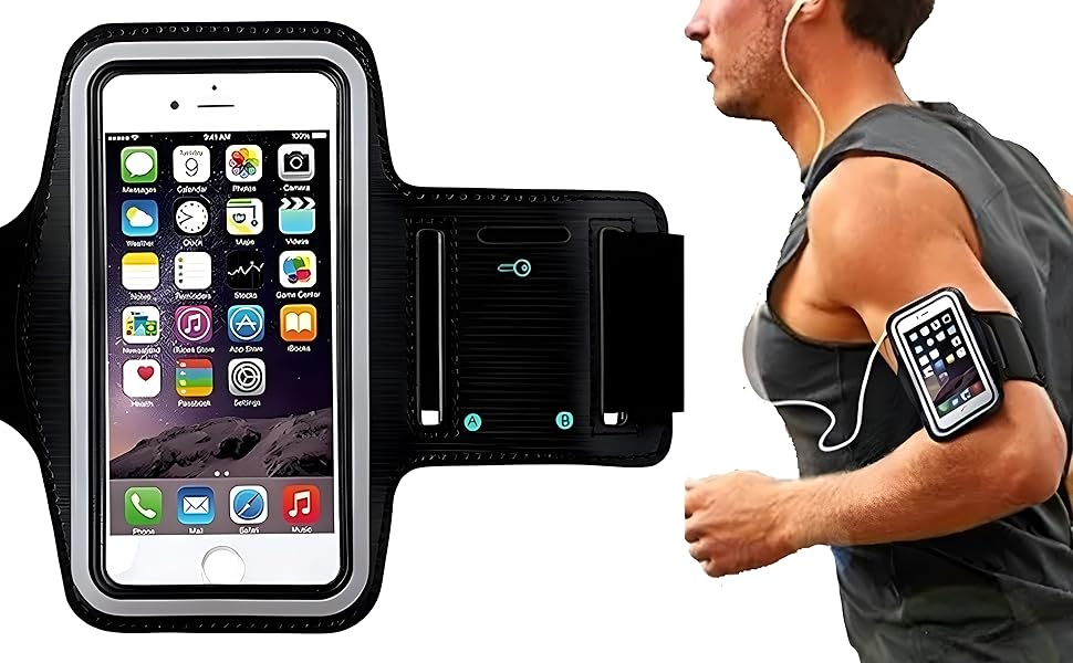 Braçadeira Esportiva Para Celular; Braçadeira Neoprene Ajustável