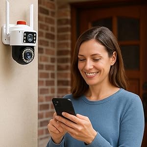 Câmera De Segurança Wi-Fi; Câmera 360° Com Visão Noturna