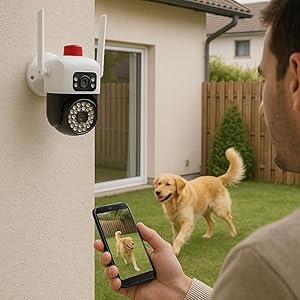 Câmera De Segurança Wi-Fi; Câmera 360° Com Visão Noturna